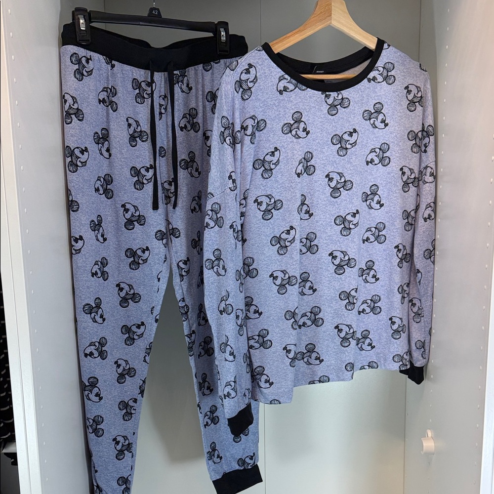 Disney Mickey Mouse Pajama Set - Blue and Black